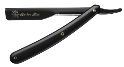 Black Barber Line Razor Plastic Handle