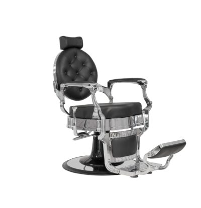 Barber Chair Texas Silver Black