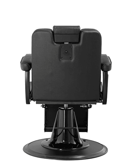 Barber Chair Washington Black Achterkant
