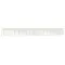 JRL Long Round Tooth Cutting Comb 9' White
