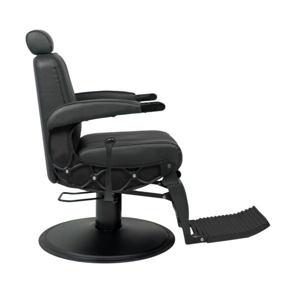 Barber Chair Utah Black Zijkant
