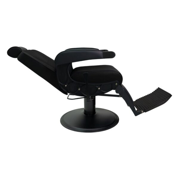 Barber Chair Utah Black Zijkant Liggend