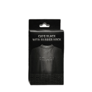 Stylist Cape Rubber Neck Black