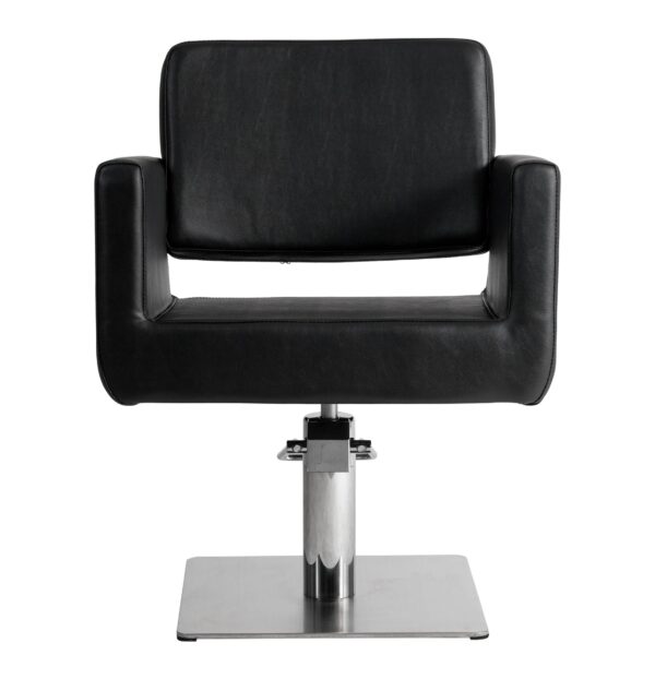 Kappersstoel Malaga Black Front