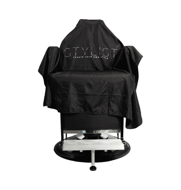 Stylist Cape Rubber Neck Black