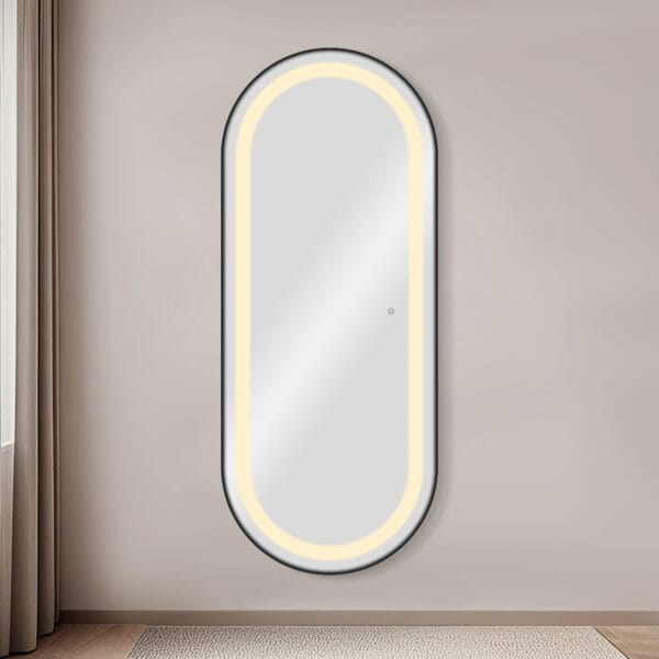 Bliss Mirror with LED Front Light met achtergrond